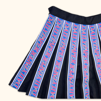 Daily Paper Pleated Logo Mini Skirt - Size Small