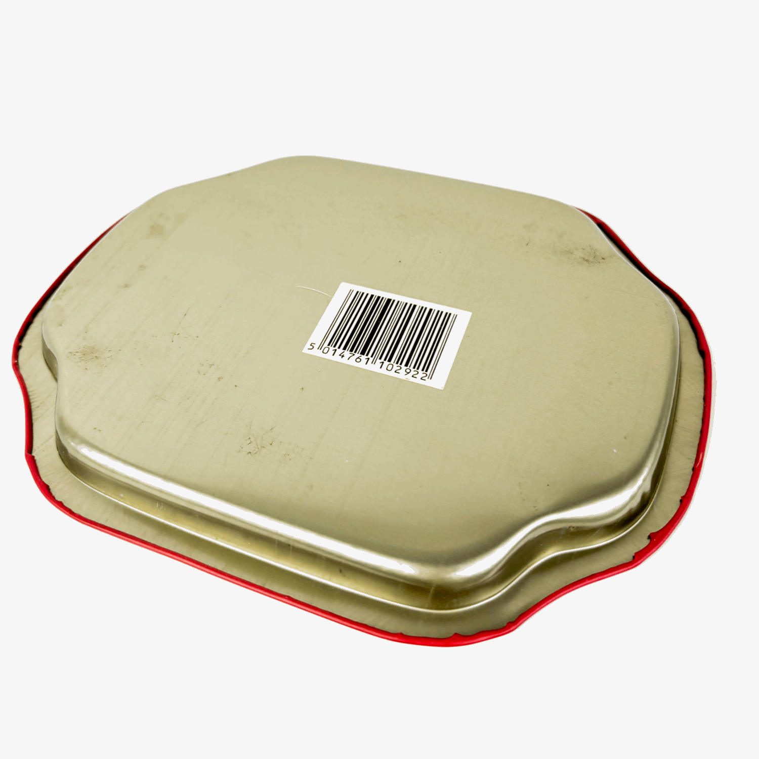 Vintage Hartin Christmas Snack Trays Red and Blue Set of 2 Hartin