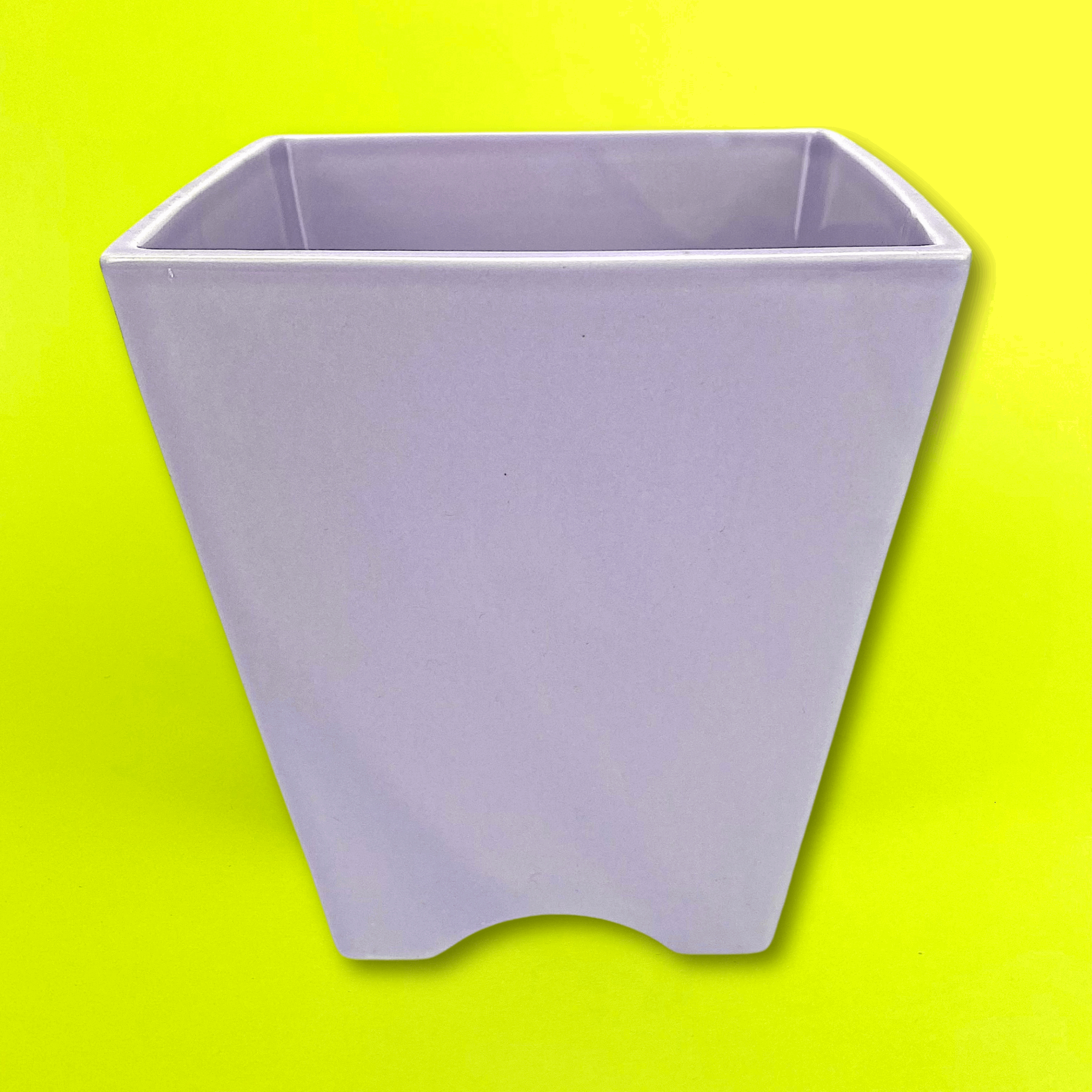 Lilac Purple Vintage Square Ceramic Planter - Sunshine Thrift - Plant pots