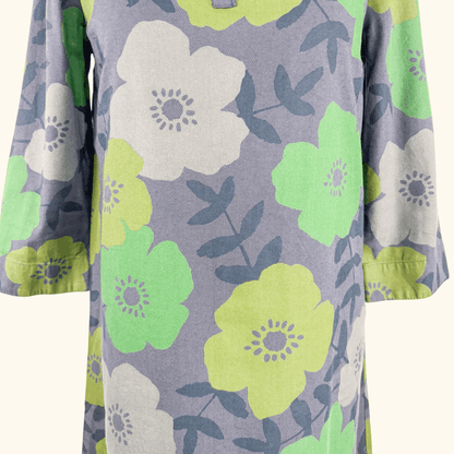 Seasalt Dawn Light Green Floral Dress - Size 8 Seasalt Cornwall