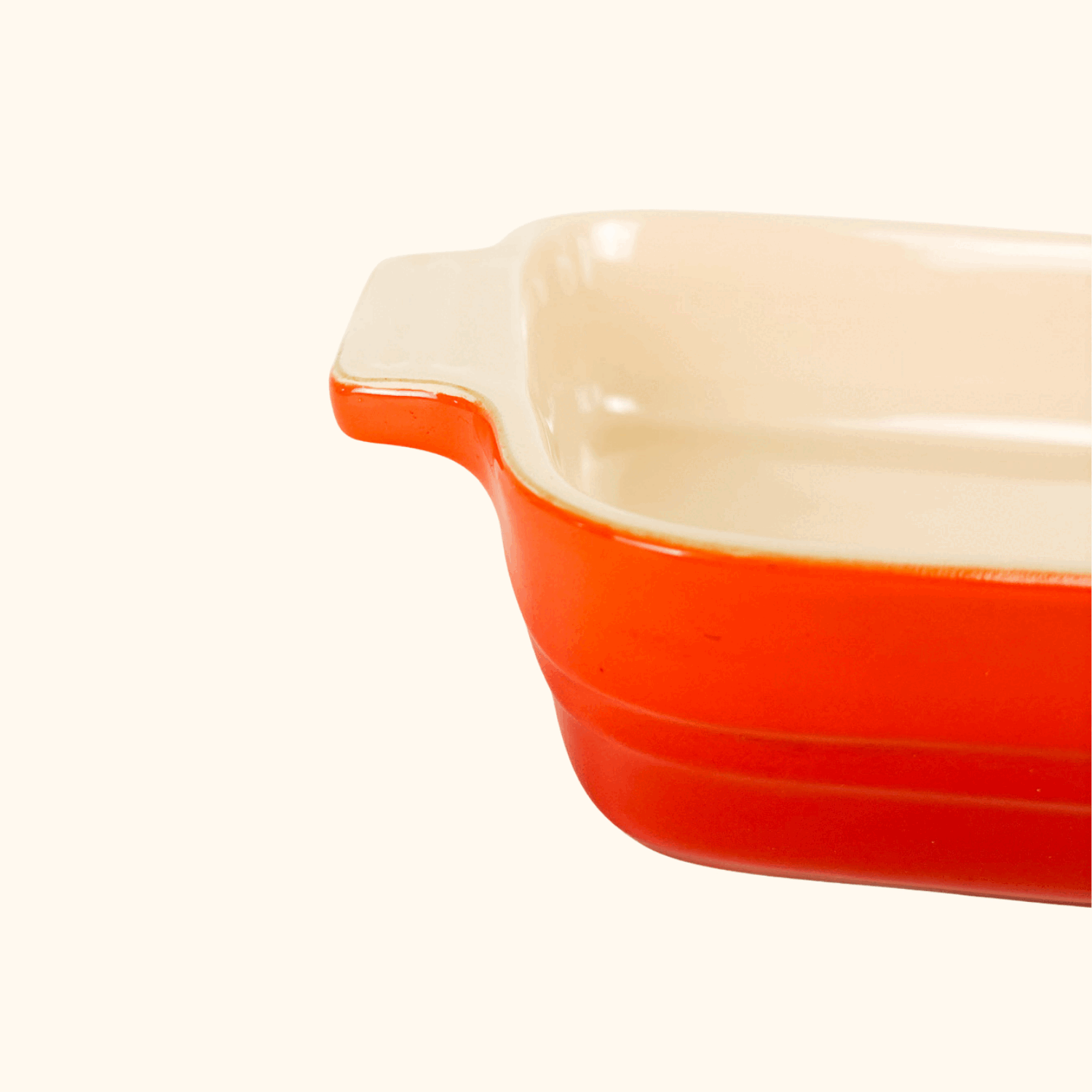 Le Creuset Volcanic Orange Stoneware Classic Rectangular Dish 25cm -  - Kitchenware