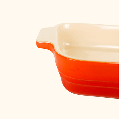 Le Creuset Volcanic Orange Stoneware Classic Rectangular Dish 25cm -  - Kitchenware