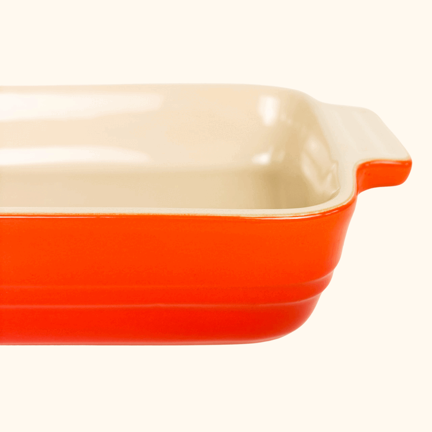 Le Creuset Volcanic Orange Stoneware Classic Rectangular Dish 25cm -  - Kitchenware