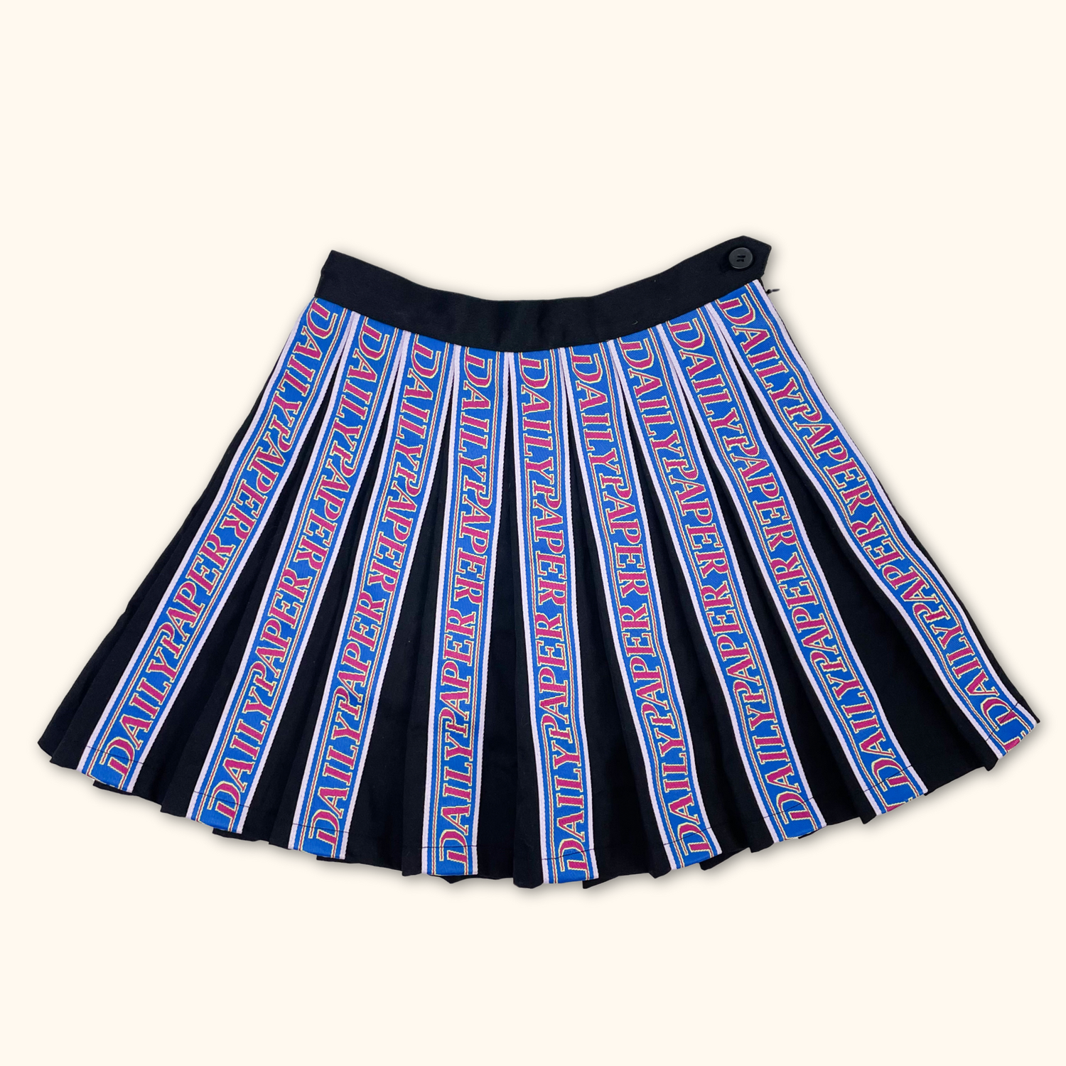 Daily Paper Pleated Logo Mini Skirt - Size 8