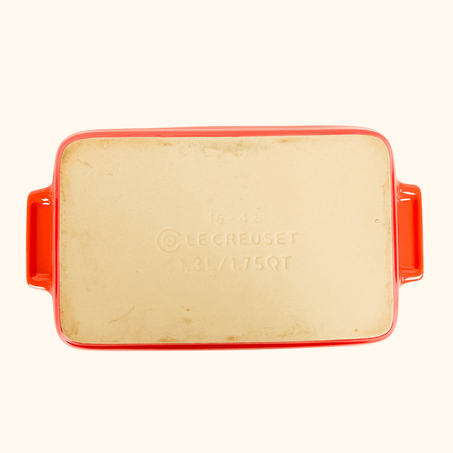 Le Creuset Volcanic Orange Stoneware Classic Rectangular Dish 25cm -  - Kitchenware
