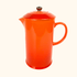 Le Creuset Volcanic Orange Stoneware Cafetière 1L -  - Kitchenware