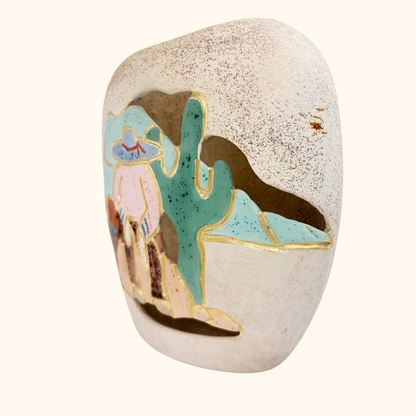 Desert Mexican Pottery Sparkle Vase -  - Vases