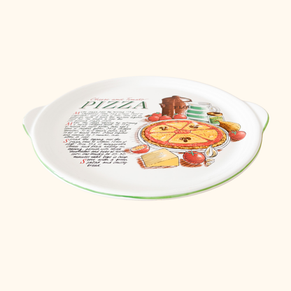 Vintage Rayware Pizza Recipe Serving Plate Rayware