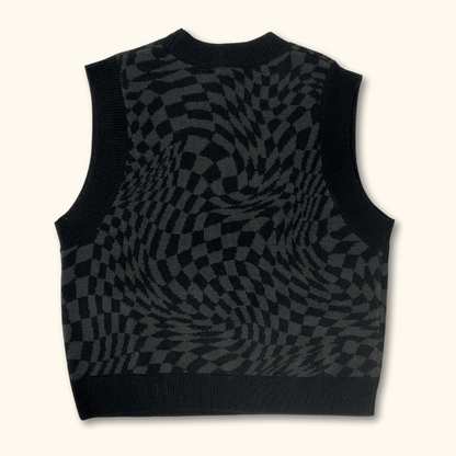 H&amp;M Cropped Sweater Vest Dark Grey - Size XS - H&amp;M - Knitwear