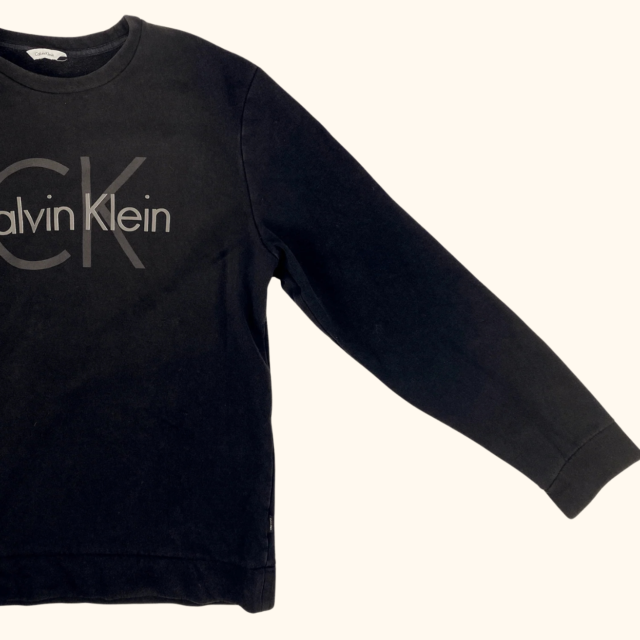 Calvin Klein Black Logo Sweatshirt - Size Medium Calvin Klein