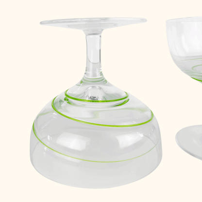 Green Swirl Dessert Bowls Set of 3 Sunshine Thrift