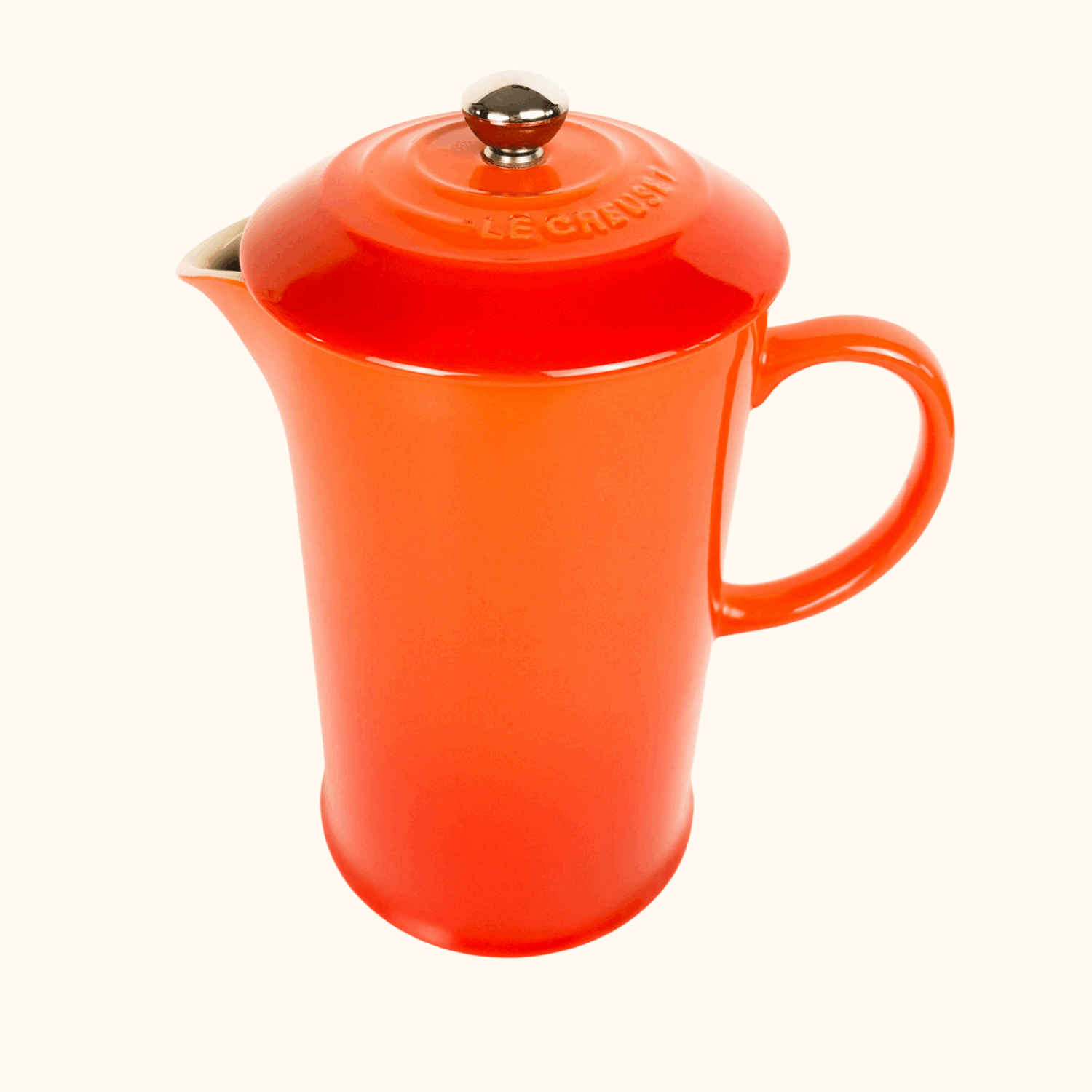 Le Creuset Volcanic Orange Stoneware Cafetière 1L -  - Kitchenware