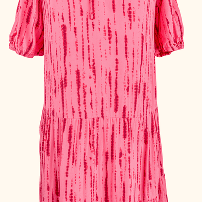 Hush Pink Red Tiered Mini Dress - Size 10 Hush