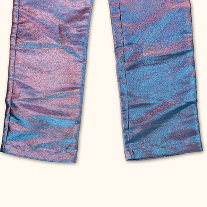 Jaded London Metallic Wide Leg Trousers - Size 6 Jaded London