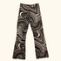 Motel Brown Swirl Marble High Waist Brown Jeans - Size Small