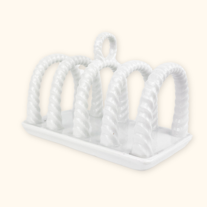White Ceramic Toast Rack