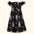 Topshop Black Bandeau Midi Dress with Puff Sleeves - Size 10 - Topshop - Dresses