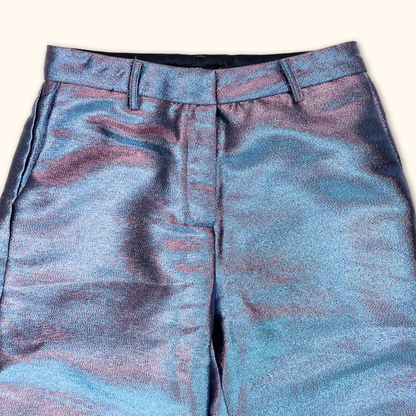 Jaded London Metallic Wide Leg Trousers - Size 6 Jaded London