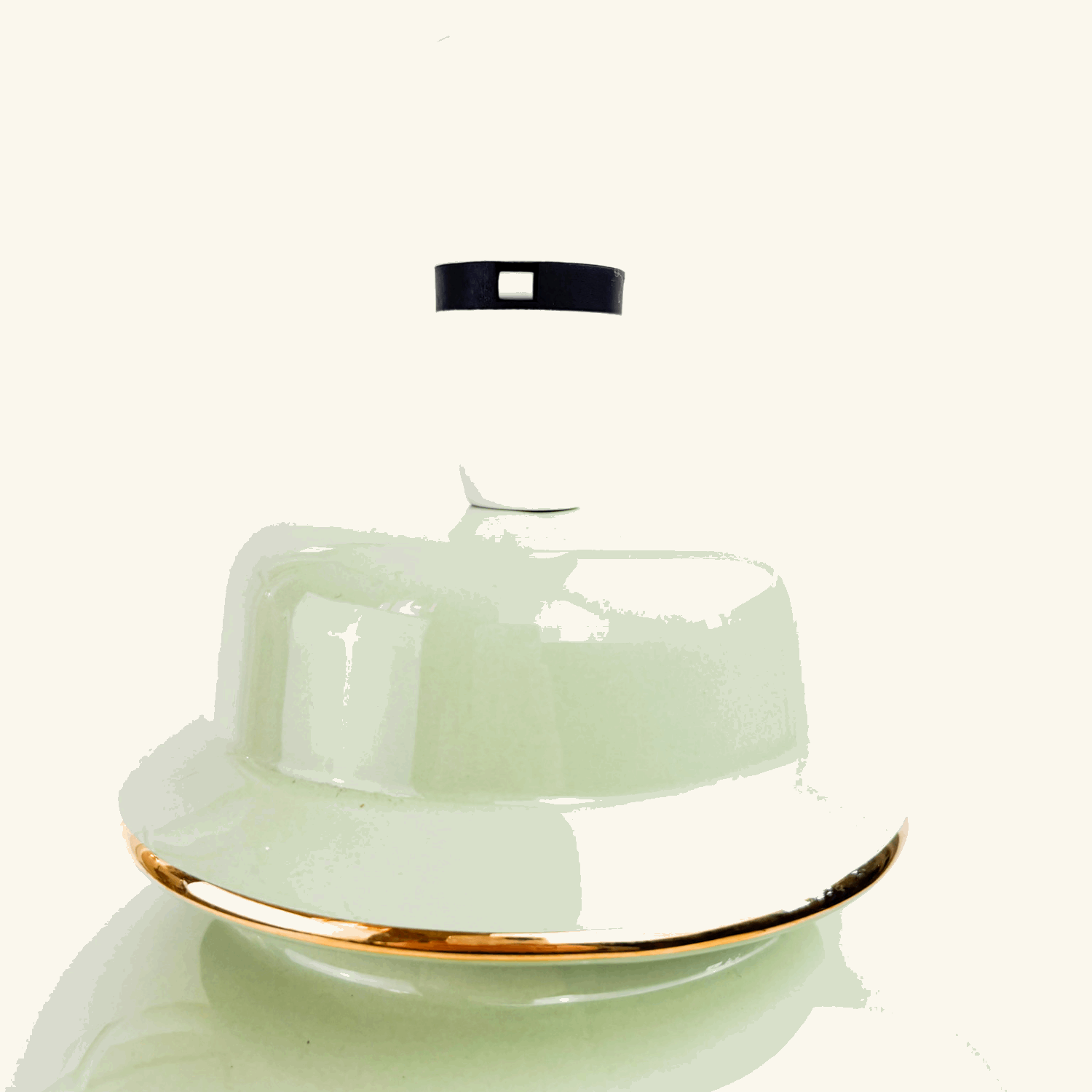 Large Mint Green Ceramic Jar Lamp Base Sunshine Thrift