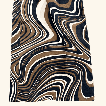 Motel Brown Swirl Marble High Waist Brown Jeans - Size Small