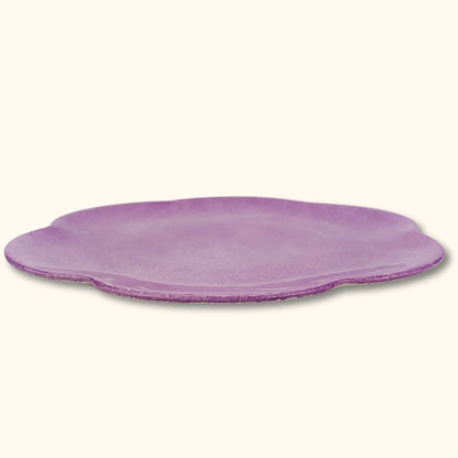 Maryse Boxer Purple Flower Serving Plate -  - Dishware