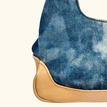 Blue Denim Tie Die Shoulder Bag Sunshine Thrift