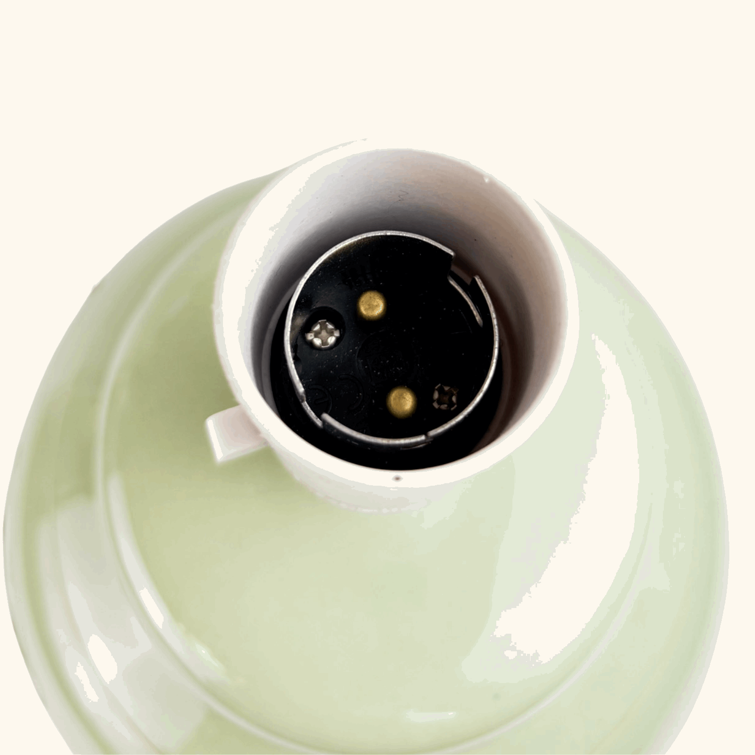 Large Mint Green Ceramic Jar Lamp Base Sunshine Thrift