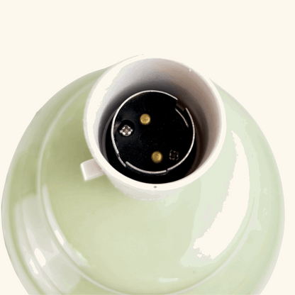 Large Mint Green Ceramic Jar Lamp Base Sunshine Thrift