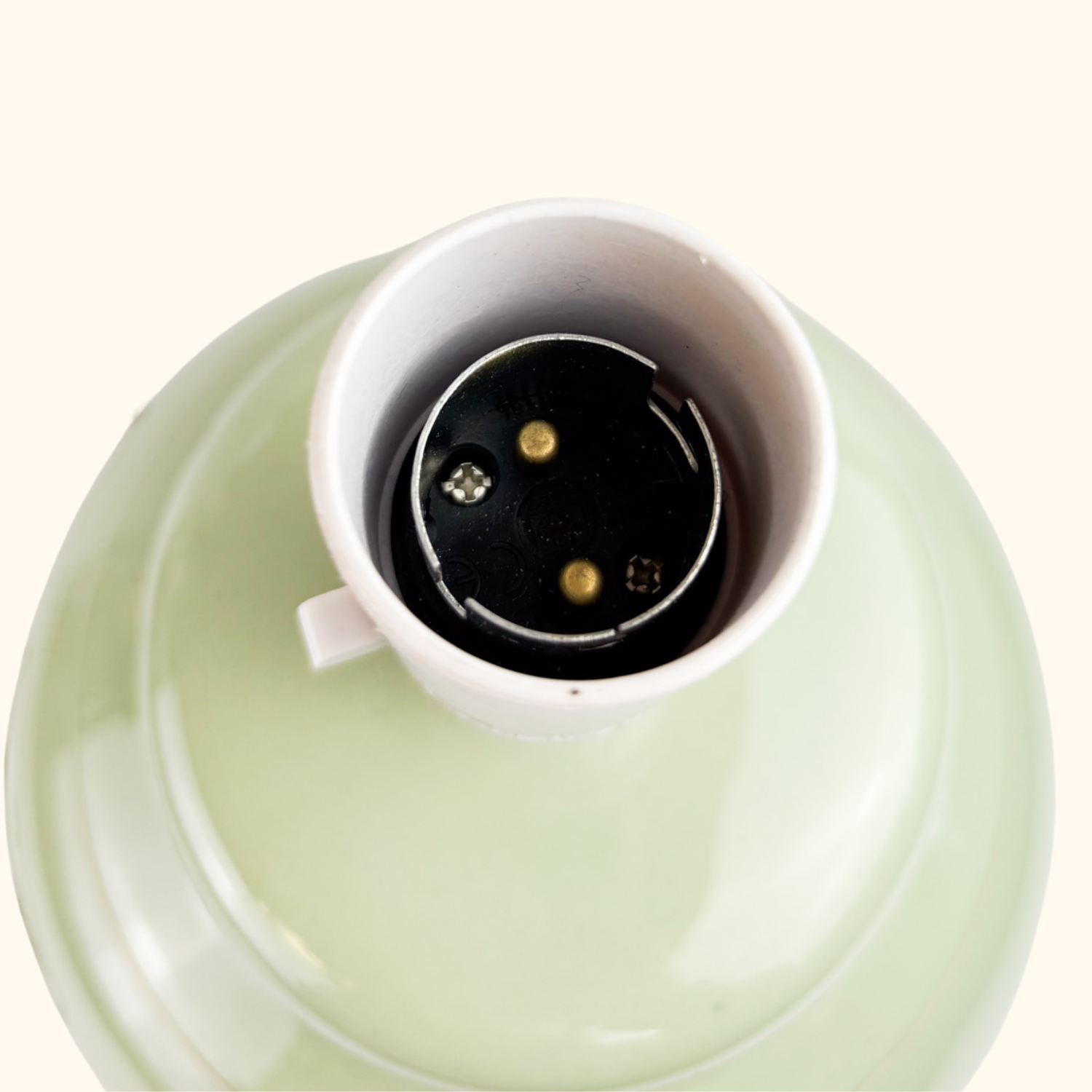 Large Mint Green Ceramic Jar Lamp Base Sunshine Thrift