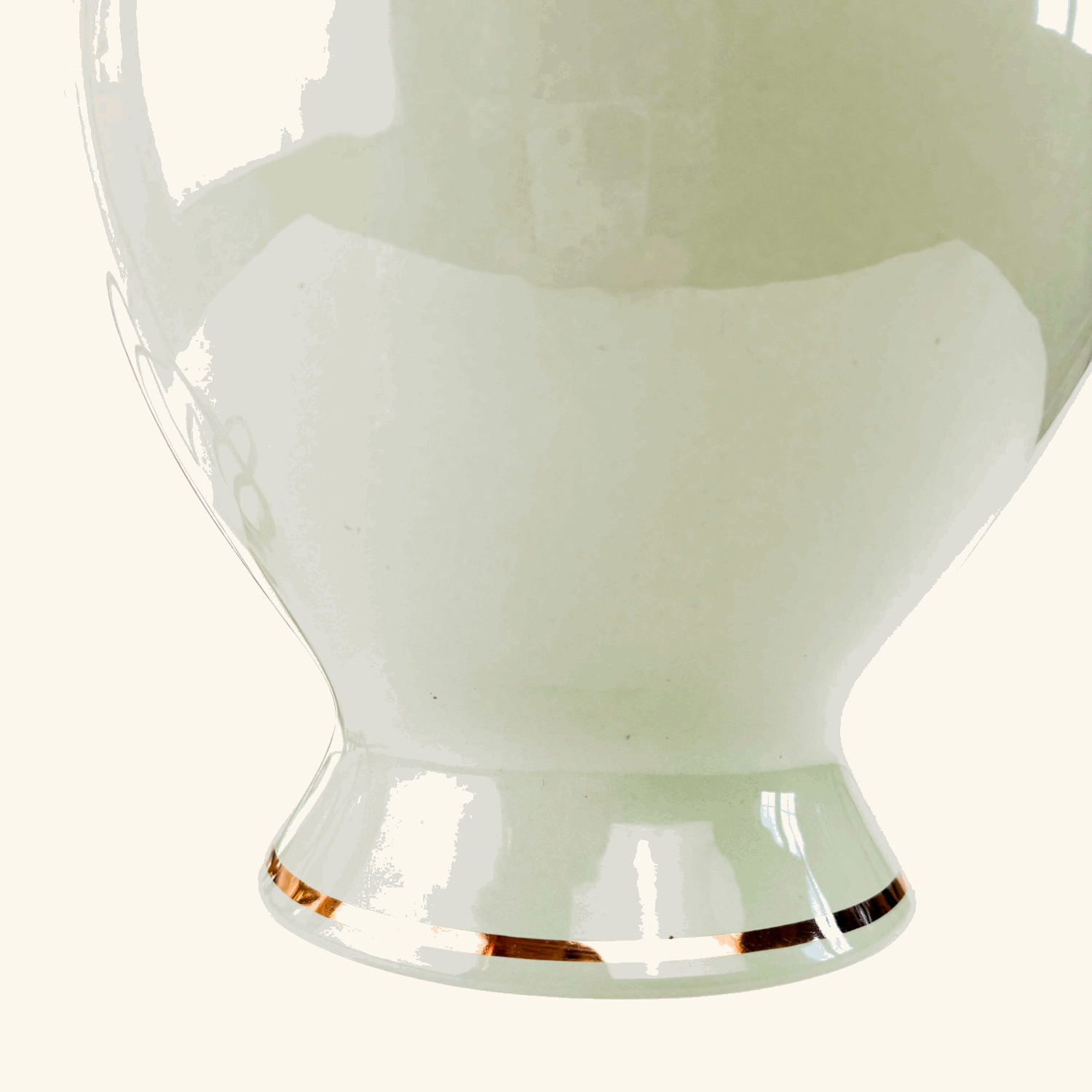 Large Mint Green Ceramic Jar Lamp Base Sunshine Thrift