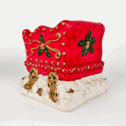 Vintage Ceramic Christmas Train Tea Light Holder 4 Piece Sunshine Thrift