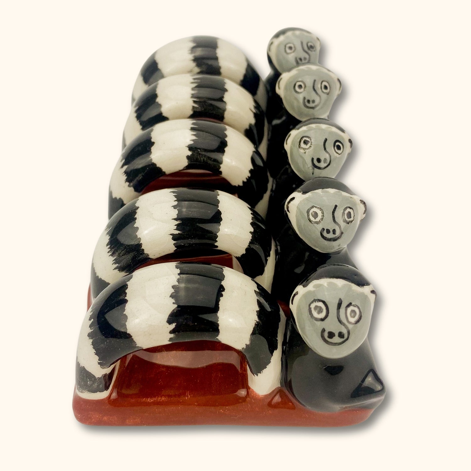 Novelty Lemur Animal Napkin Rings - Set of 5 -  - Dishware