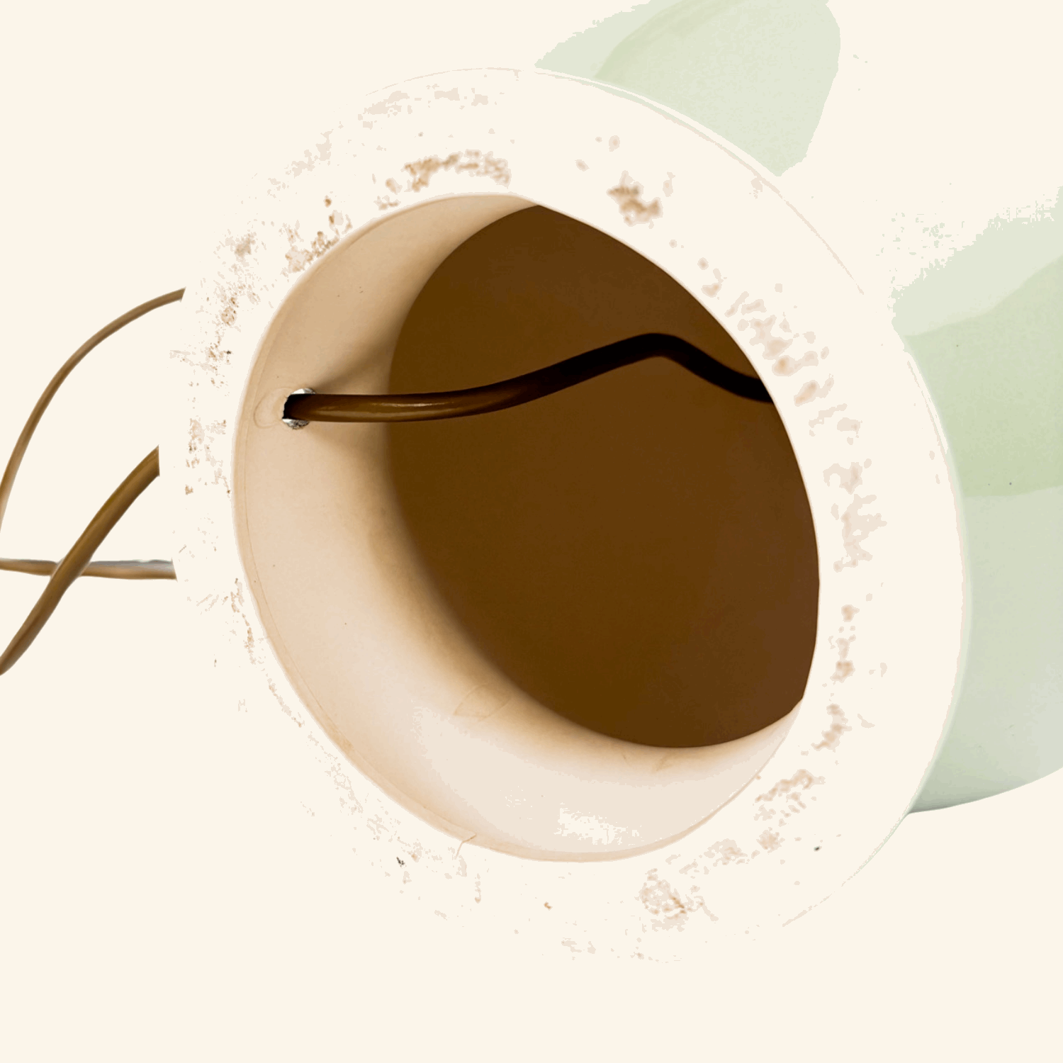 Large Mint Green Ceramic Jar Lamp Base Sunshine Thrift