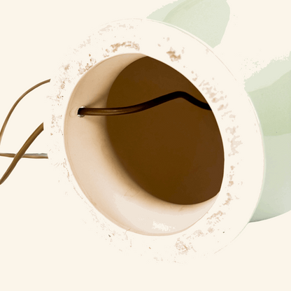 Large Mint Green Ceramic Jar Lamp Base Sunshine Thrift