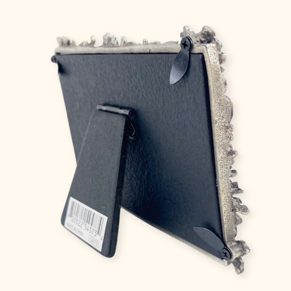 Past Times Metal Flower Picture Frame 3inch x 5inch
