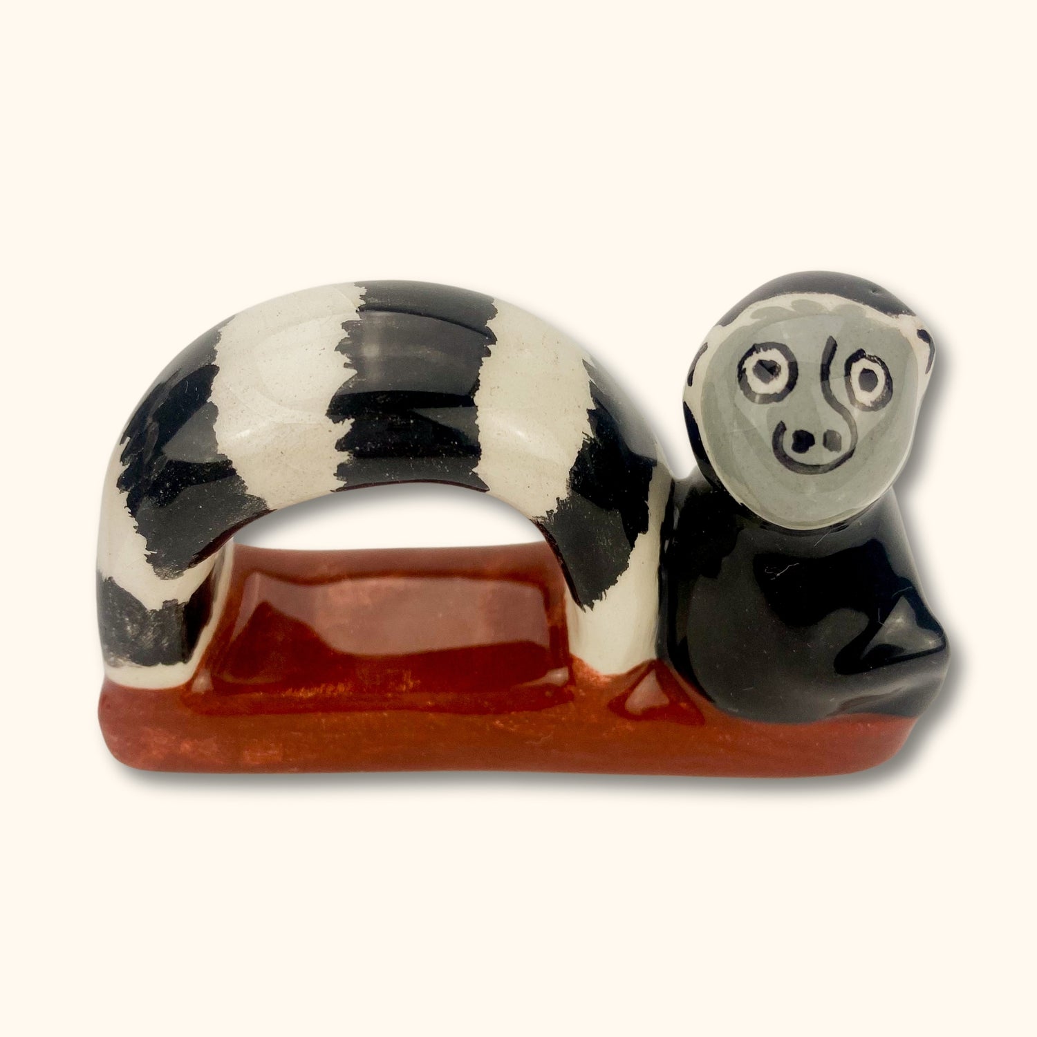 Novelty Lemur Animal Napkin Rings - Set of 5 -  - Dishware