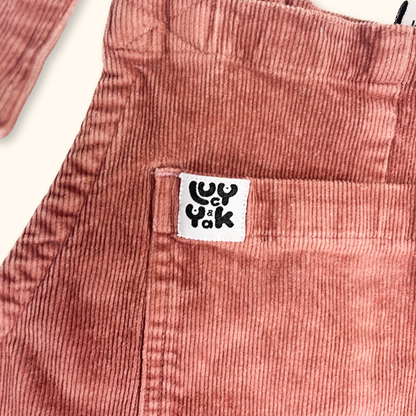 Lucy &amp; Yak Original Blush Pink Dungarees - Size XS Lucy &amp; Yak