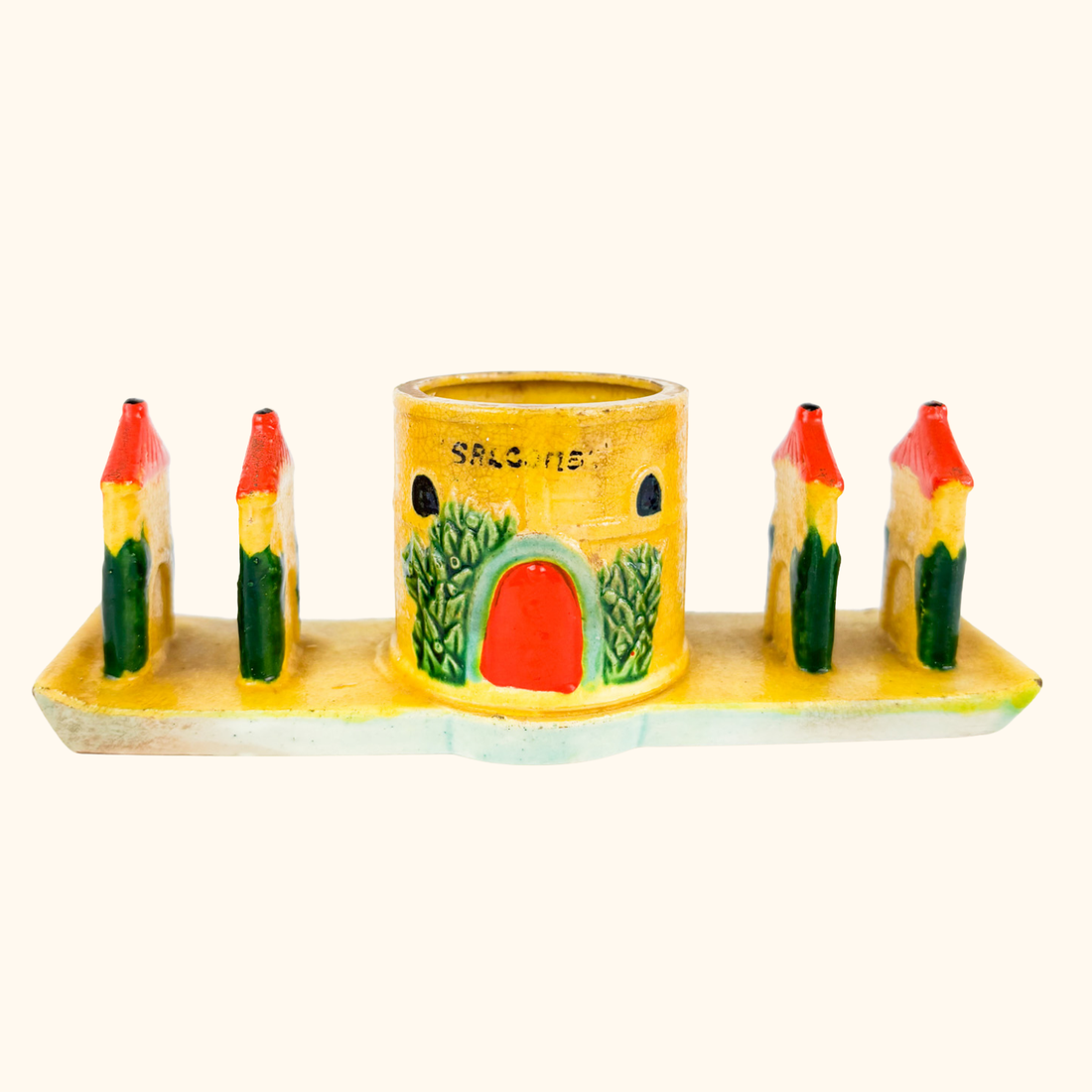 Japanese Wood Vintage Egg and Soldiers Stand Sunshine Thrift
