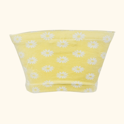 Juicy Couture Yellow Daisy Sparkle Bandeau Top - Size Small Juicy Couture
