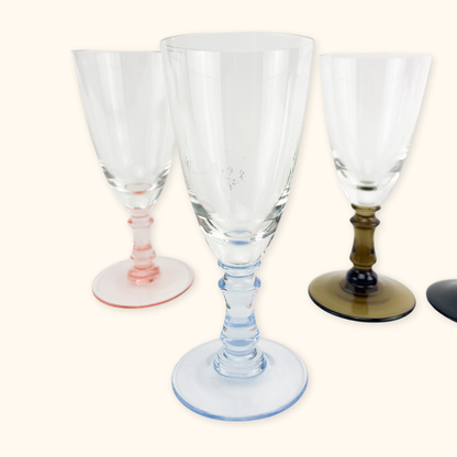 Colourful Vintage Sherry Glasses - Set of 6