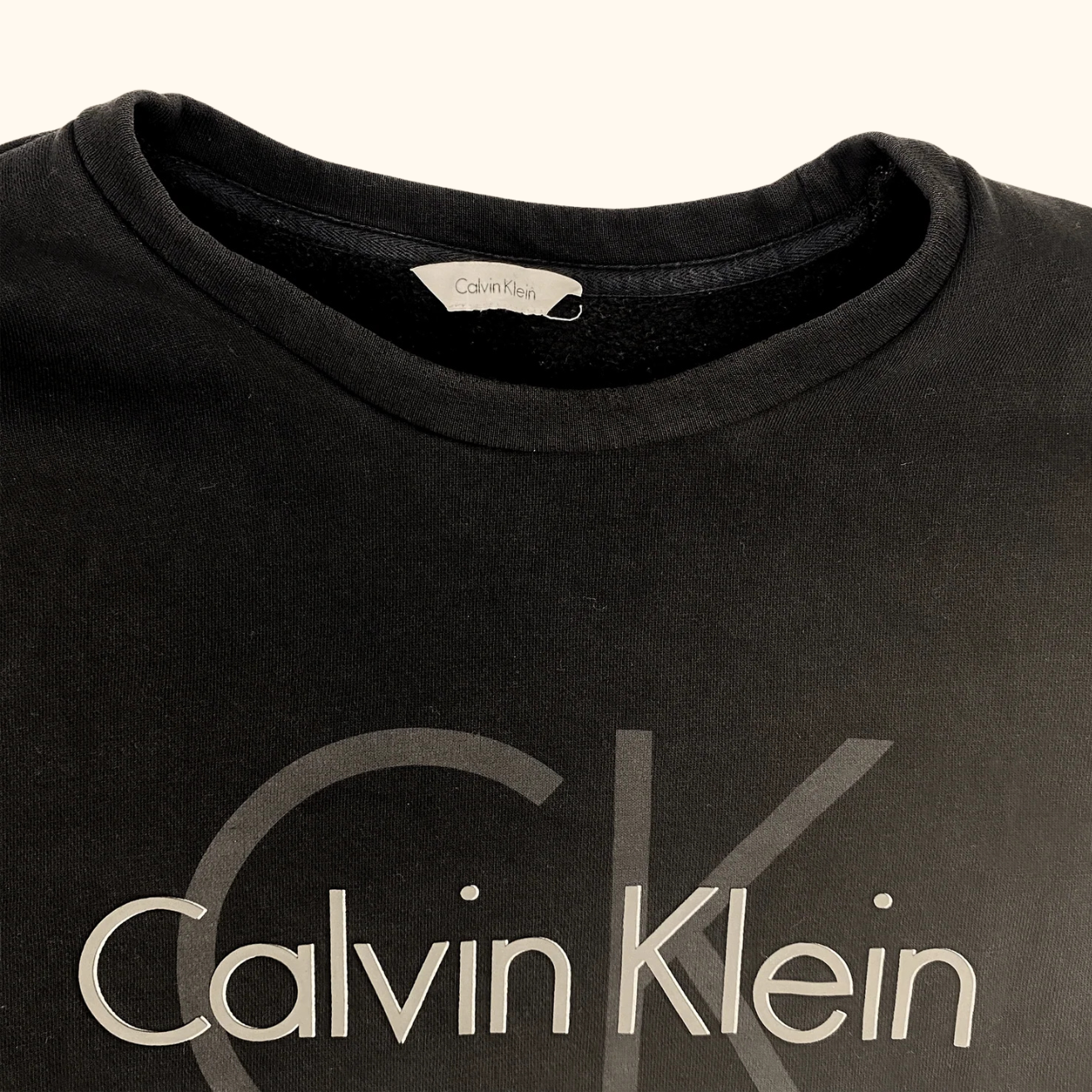 Calvin Klein Black Logo Sweatshirt - Size Medium Calvin Klein