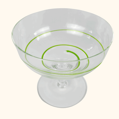 Green Swirl Dessert Bowls Set of 3 Sunshine Thrift