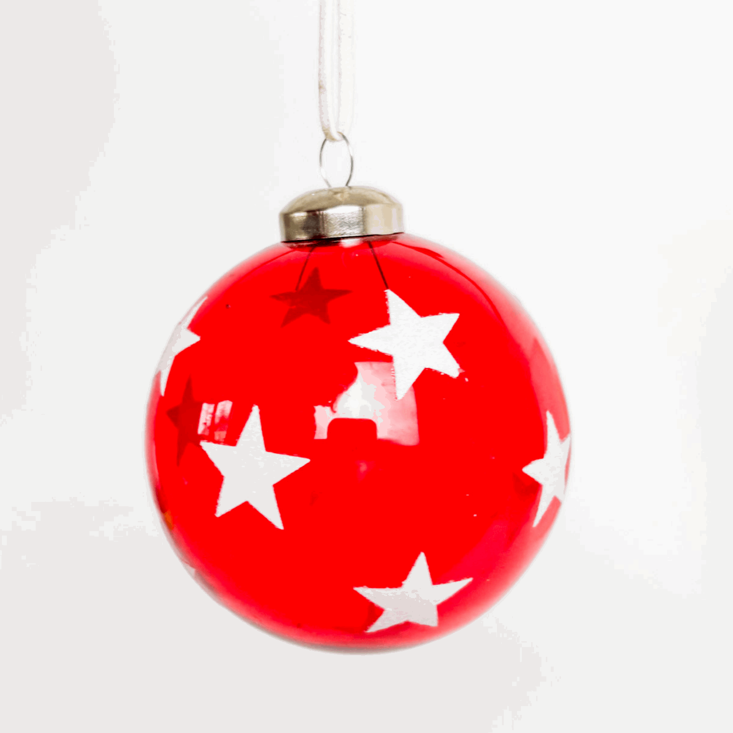 Green, Red and White Candy Cane Bauble Large Mixed Set of 19 Sunshine Thrift