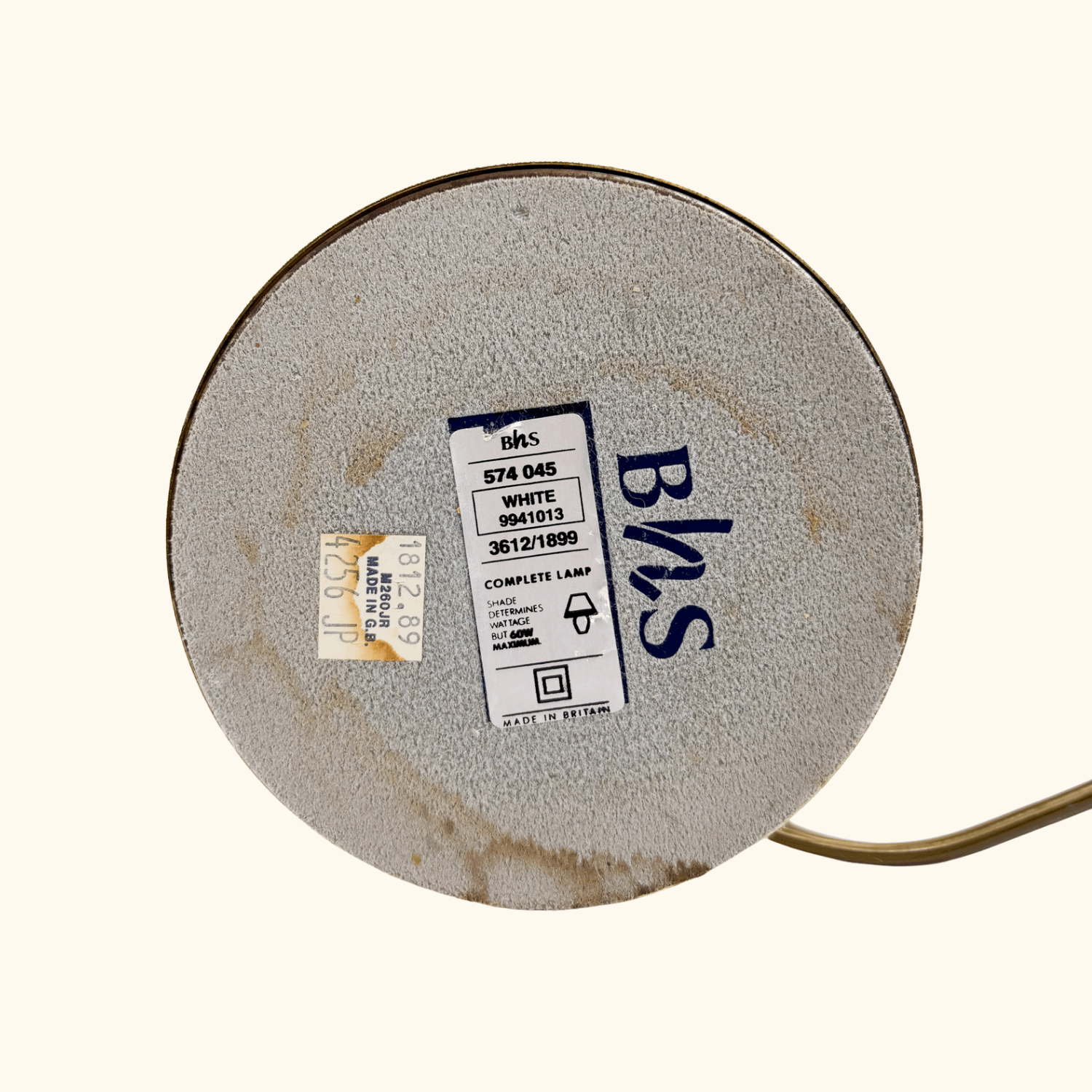 Vintage BHS Swan Neck Art Deco Floral Brass Lamp BHS