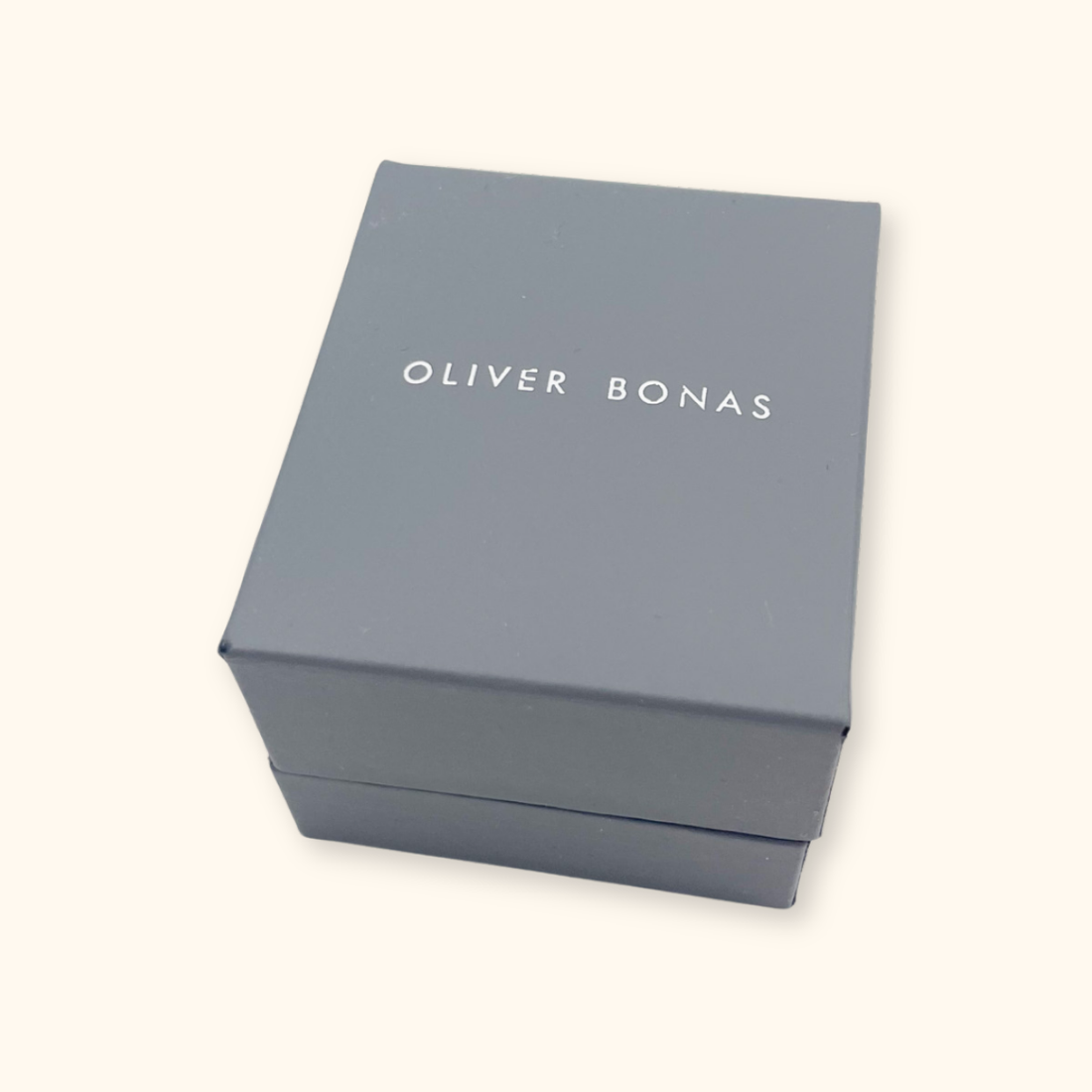Oliver Bonas Tiny Silver Heart Stud Earrings in Box Oliver Bonas