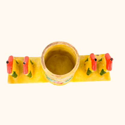 Japanese Wood Vintage Egg and Soldiers Stand Sunshine Thrift