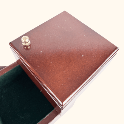 3-Tier Wood Swivel Jewellery Box Sunshine Thrift