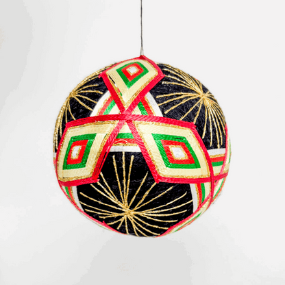 Green, Red and White Candy Cane Bauble Large Mixed Set of 19 Sunshine Thrift