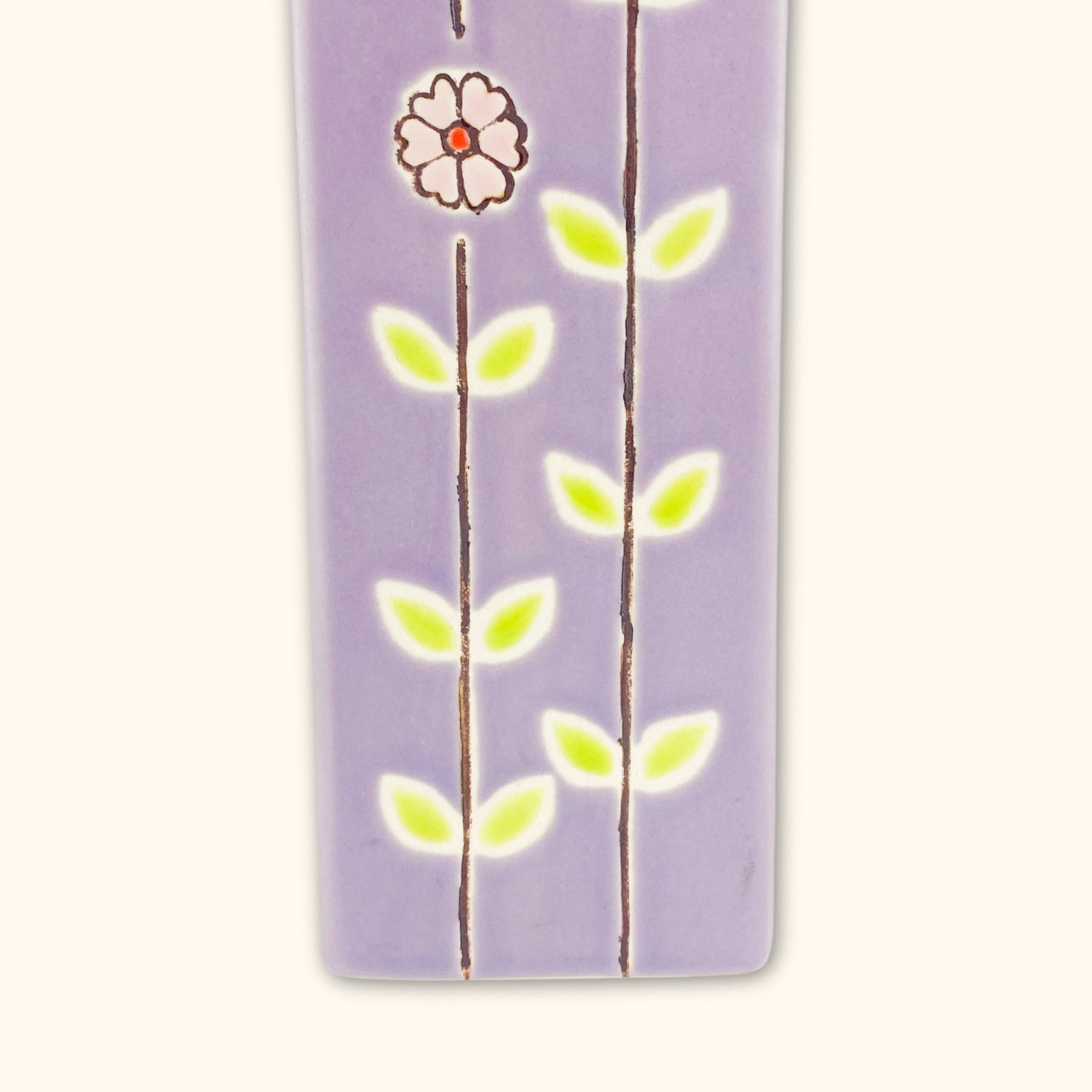 Purple Floral Tall Vase -  - Vases