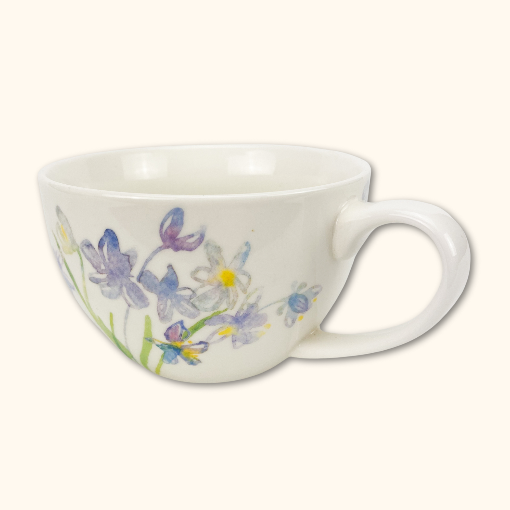 Large Floral Coffee Mug